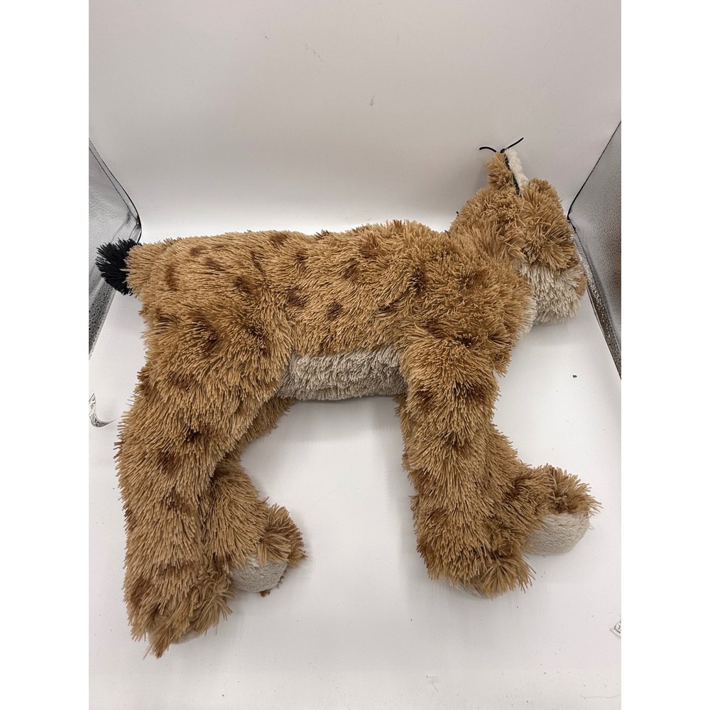 IKEA Skogsduva Lynx Plush Stuffed Animal Spotted Wild Cat 24 Inch Brown 50578817
